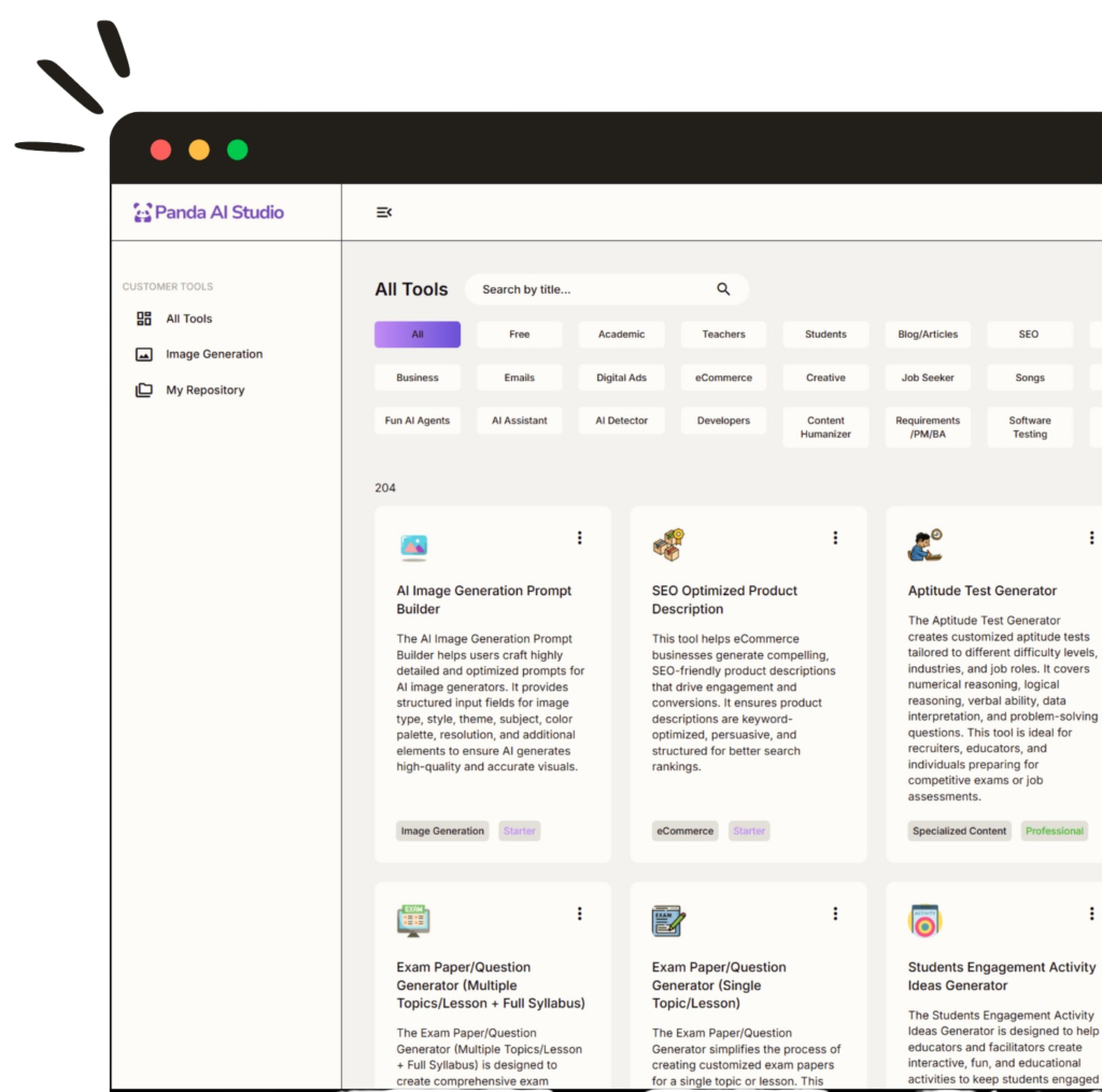 panda ai dashboard image